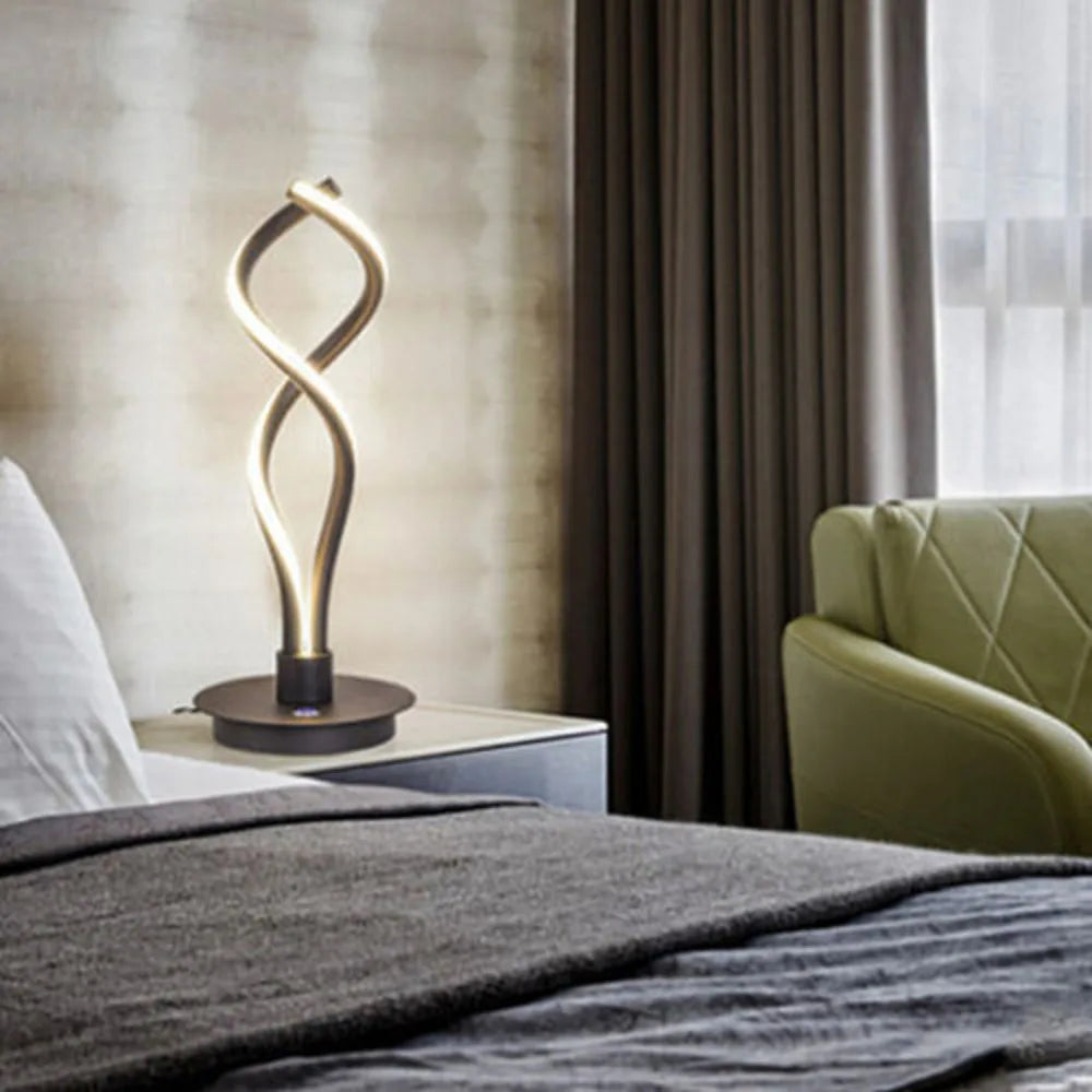 Modern LED Spiral Table Lamp