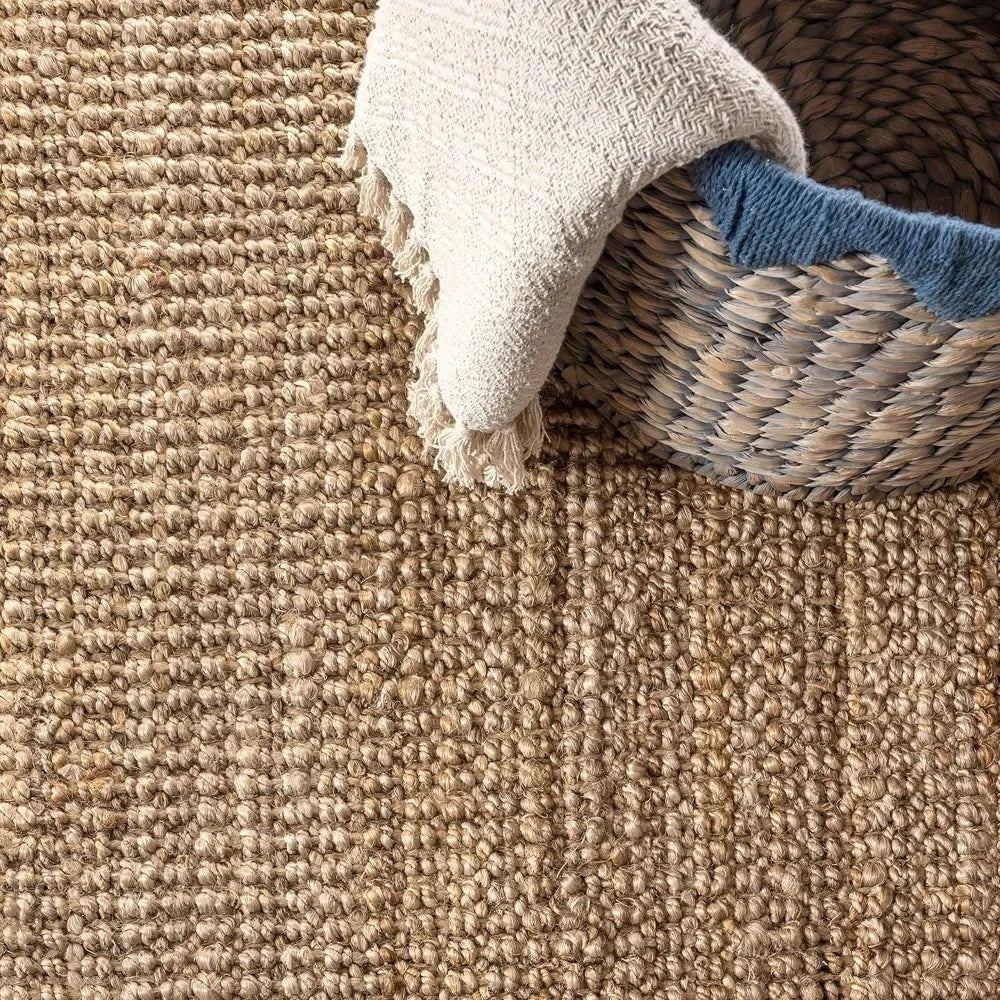 Jute Natural Area Rug - 8 x 10 - Natural Jute Color OR Others Available