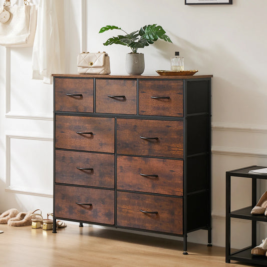 Dresser w/9 Fabric Storage Drawer