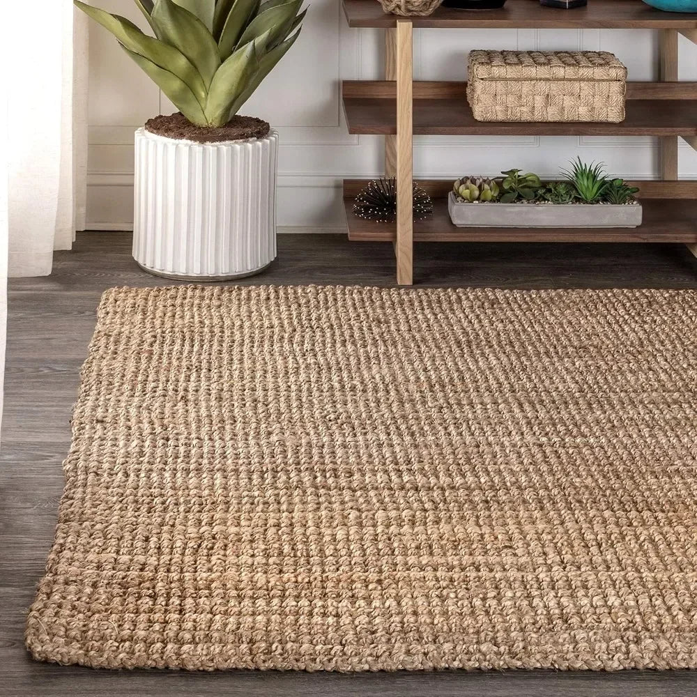 Jute Natural Area Rug - 8 x 10 - Natural Jute Color OR Others Available