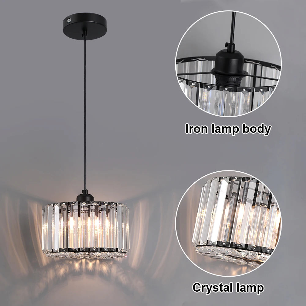 Crystal Pendant Light - w/Adjustable Length