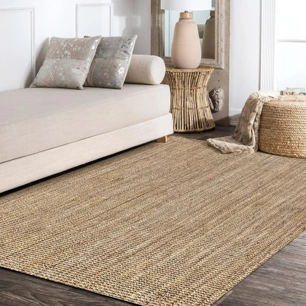 Jute Natural Area Rug - 8 x 10 - Natural Jute Color OR Others Available