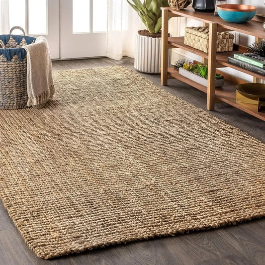 Jute Natural Area Rug - 8 x 10 - Natural Jute Color OR Others Available