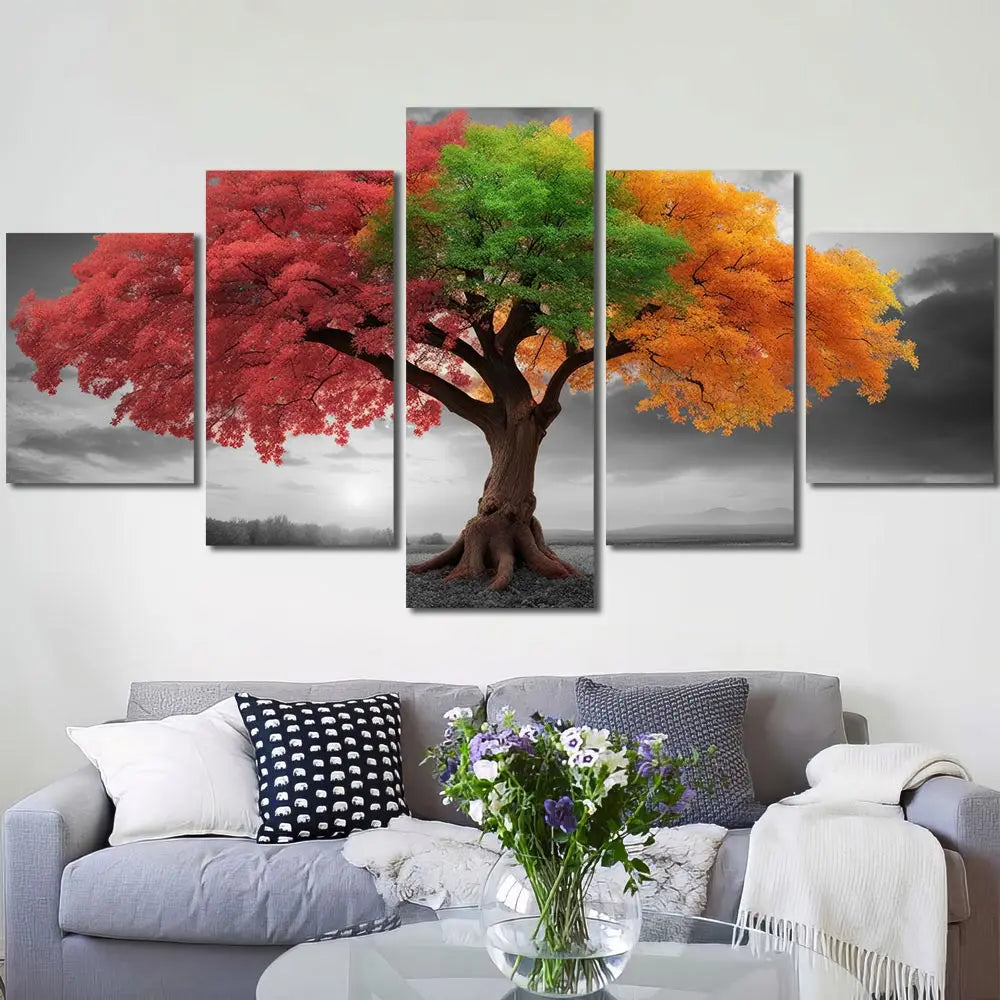 Tree After the Storm - Colorful Life HD on Canvas Art